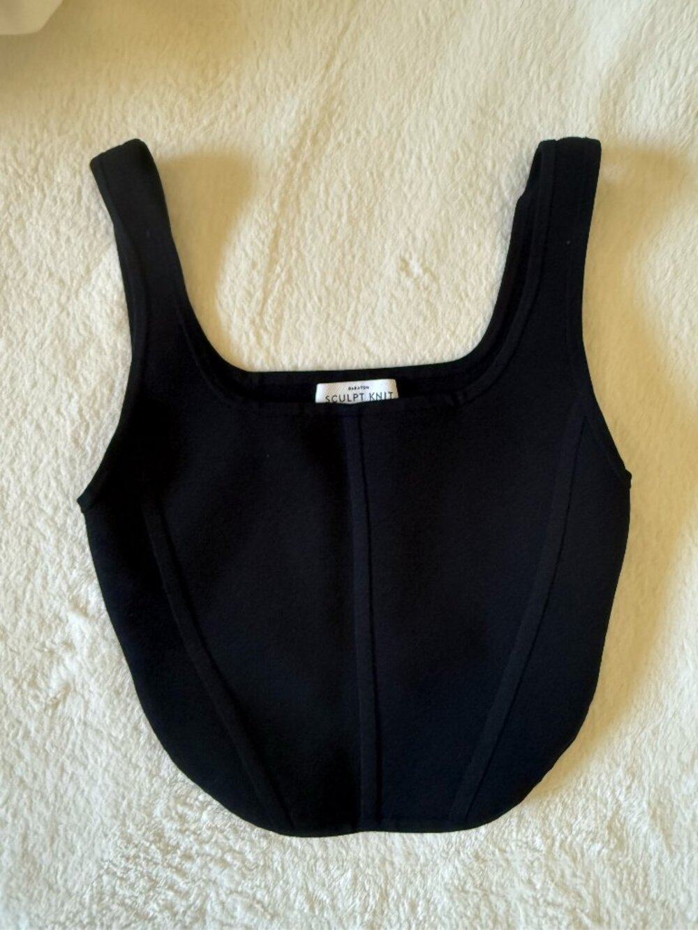 Aritzia Black Sculpt Knit Tank Top Size S